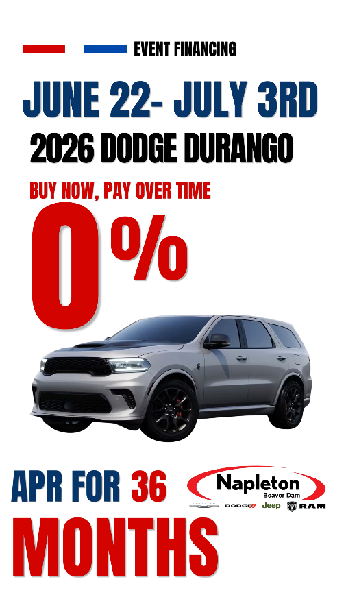 2026 Dodge Durango at Napleton Beaver Dam CDJR