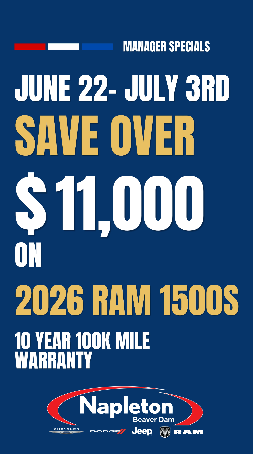2026 Ram 1500 at Napleton Beaver Dam CDJR