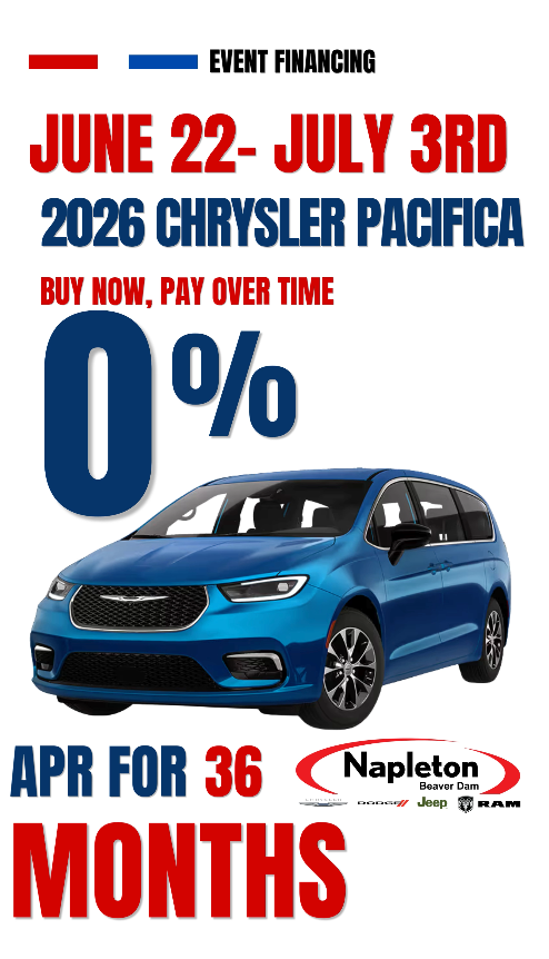2026 Chrysler Pacifica at Napleton Beaver Dam CDJR